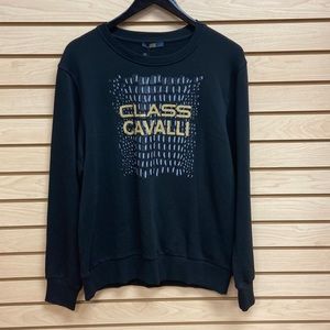 CAVALLI MEN SWEATER SWEAT SHIRT ZIP UP SIZE MEDIUM